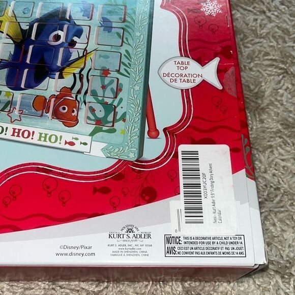 NIB Disney Kurt S. Adler Finding Dori 9.5” Tabletop Advent Calendar Christmas - Picture 4 of 9